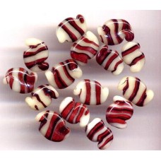 VINTAGE JAPAN TIGER STRIPE LAMPWORK