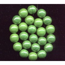 VINTAGE IRIDESCENT APPLE GREEN GLOBES