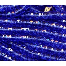 VINTAGE WG FACETED SAPPHIRE RONDELLS