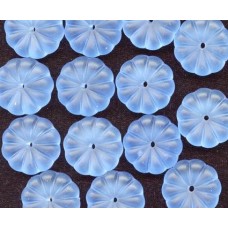 VINTAGE BLUE FROSTED FLOWERS