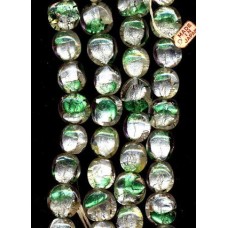 VINTAGE JAPAN SILVER & EMERALD FOIL TABS