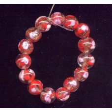 VINTAGE VENETIAN RED FLORAL SOMMERSO