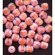 VINTAGE RASPBERRY GIVRE WINDOW BEADS MED
