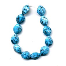 VINTAGE CZECH TURQUOISE GLASS BEADS