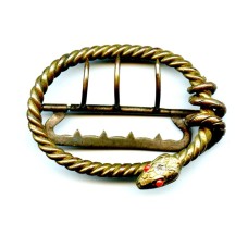 VICTORIAN BRASS SNAKE BUCKLE