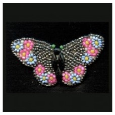 VINTAGE CUT STEEL BUTTERFLY APPLIQUE