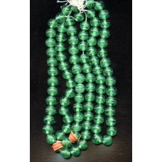 VINTAGE JAPANESE CHERRY BRAND EMERALD GREEN BEADS