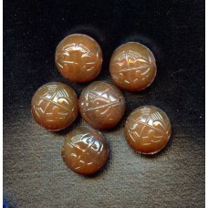 VINTAGE 1920'S CZECH CINNAMON BEADS
