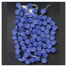 VINTAGE 1920's COBALT FLOWER BEADS