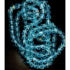 VINTAGE JAPANESE AQUA CRYSTAL BELLS