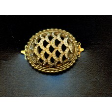 VINTAGE TWO STRAND CLASP WITH BROOCH