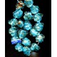 VINTAGE VENETIAN AQUA LAMPWORK RUFFLES