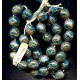VINTAGE VENETIAN AQUA AND AVENTURINE NUGGETS
