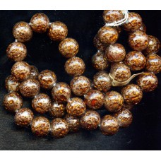 VINTAGE VENETIAN AVENTURINE AND AMBER BEADS