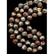 VINTAGE VENETIAN GREY AND AVENTURINE NUGGETS