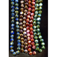 VINTAGE MARBLE BEADS WITH THREADS OF AVENTURINE (LG)