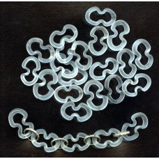 Vintage Frosted Glass Connectors