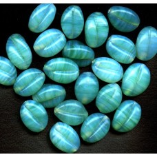 VINTAGE PALE AQUA BEADS WITH A HINT OF MINT