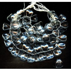 LOVELY VINTAGE CLEAR GLASS FLOWER PETALS