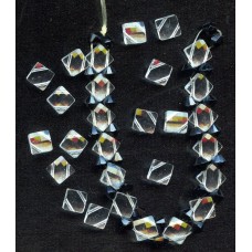 ART DECO TWO HOLE SQUARE BEADS