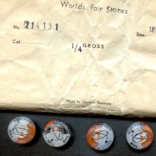 VINTAGE 1965 WORLDS FAIR CABOCHONS