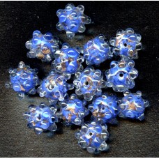 Vintage Japanese Cobalt Blue Saturn Beads