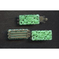 VINTAGE DECO CLASP AND MATCHING CONNECTORS