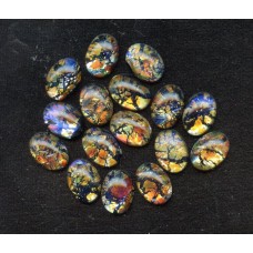 VINTAGE MEXICAN GLASS CABOCHON OPALS