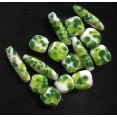 VINTAGE BICONES AND THREE SIDED BEADS