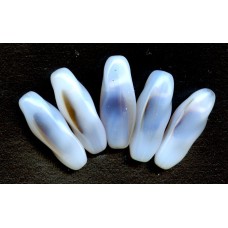 VINTAGE PURPLE AND WHITE OPALESCENT FOCAL BEADS