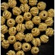 VINTAGE HOBE' GOLD TWISTED METAL BEADS