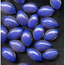 VINTAGE VENETIAN COBALT FOOTBALLS (Large)