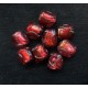 VINTAGE JAPAN LAMPWORK RUBY RED FOILS (Small)