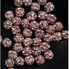 VINTAGE PINK SWAROVSKI RHINESTONE BALLS