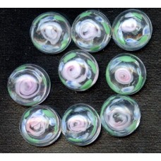 LOVELY VINTAGE VENETIAN FLORAL CABOCHON STONES