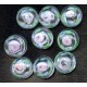 LOVELY VINTAGE VENETIAN FLORAL CABOCHON STONES