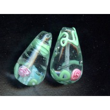 LOVELY VINTAGE VENETIAN FLORAL DROPS