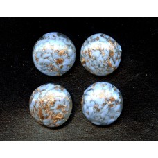 VINTAGE VENETIAN BLUE AND AVENTURINE PANCAKES