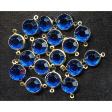 VINTAGE WEST GERMAN SAPPHIRE BLUE CONNECTORS