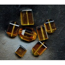 VINTAGE DECO ASSORTED TOPAZ BEADS