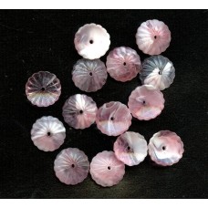 VINTAGE PALE PINK BEAD CAPS/FLOWERS