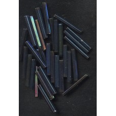 VINTAGE IRIS COATED BUGLE BEADS