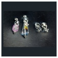 STERLING SILVER FLORAL BEAD CAPS