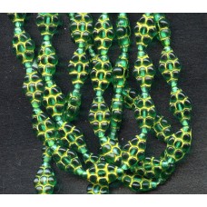 VINTAGE CZECH GREEN AND YELLOW CLUSTERS