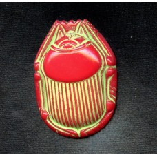 VINTAGE EGYPTIAN REVIVAL RED SCARAB