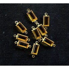 1920'S TOPAZ GLASS CONNECTORS