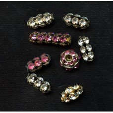 ASSORTED 1920's RHINESTONE BEADS