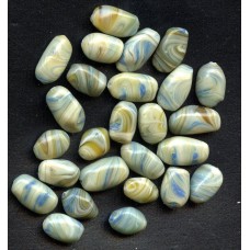 VINTAGE MULTI COLORED SWIRL BEADS