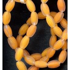 VINTAGE FROSTED TANGERINE BEADS