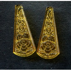 GORGEOUS VINTAGE TOPAZ FLORAL DROPS